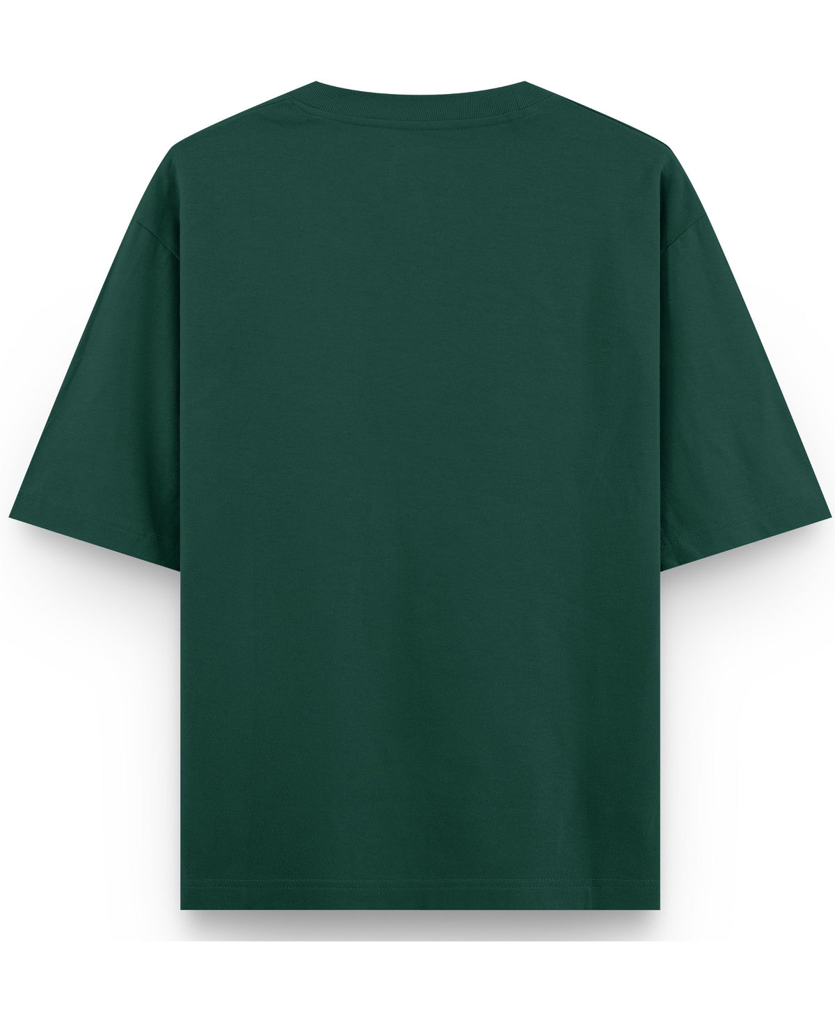 Bottle Green Oversized T-Shirt Back Design all