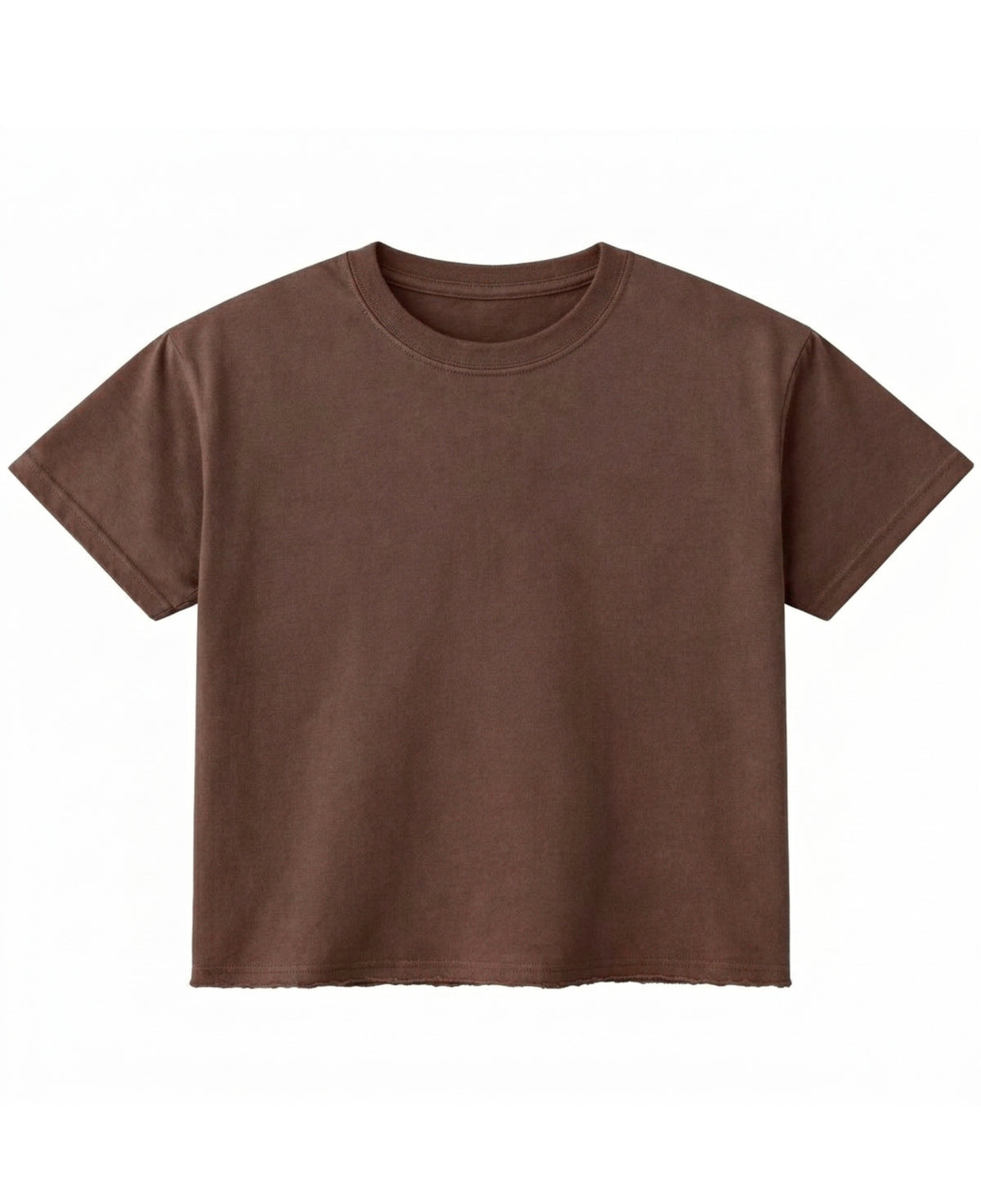 Brown Boxy Fit T-shirt Front Design all