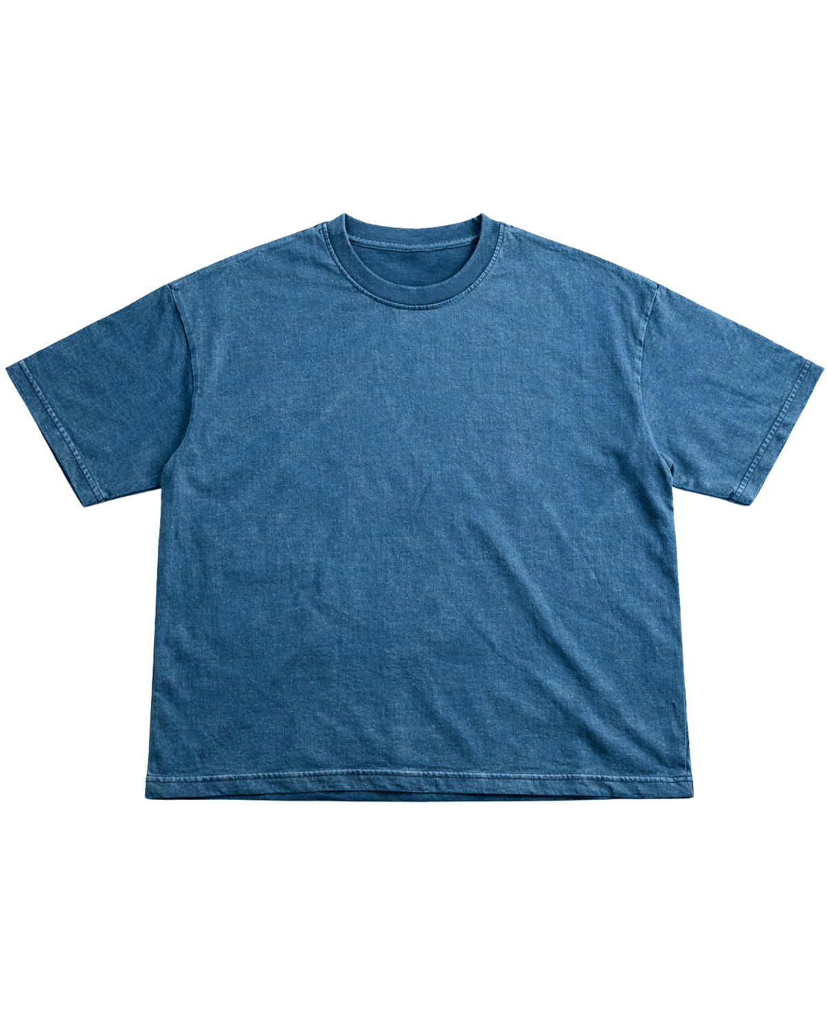 Denim Wash Boxy Fit T-shirt Front Design all