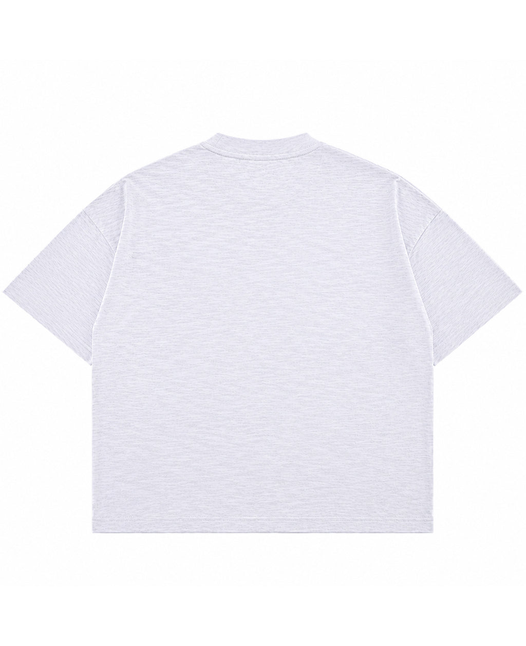 Dusty White Boxy Slub tee Back Design all