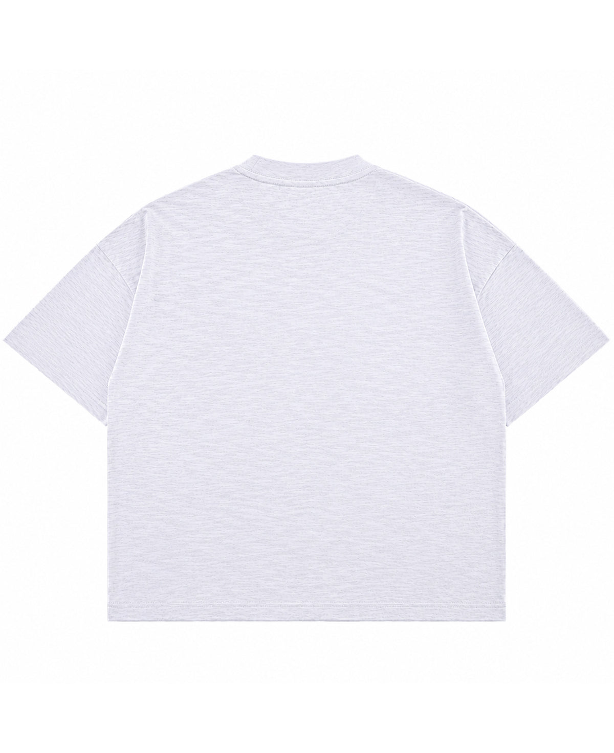 Dusty White Boxy Slub tee Back Design all