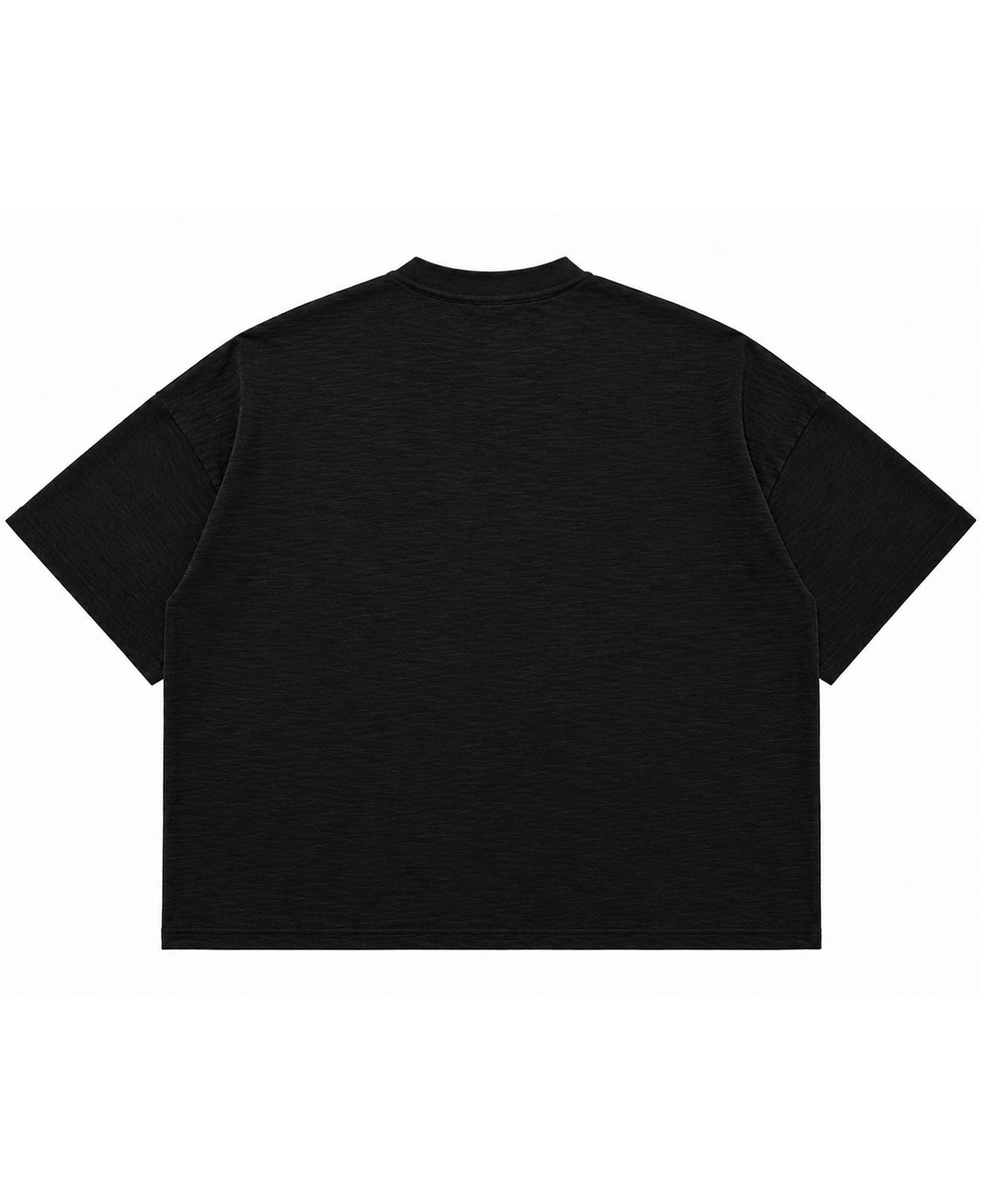 Graphite Boxy Slub tee Back Design all