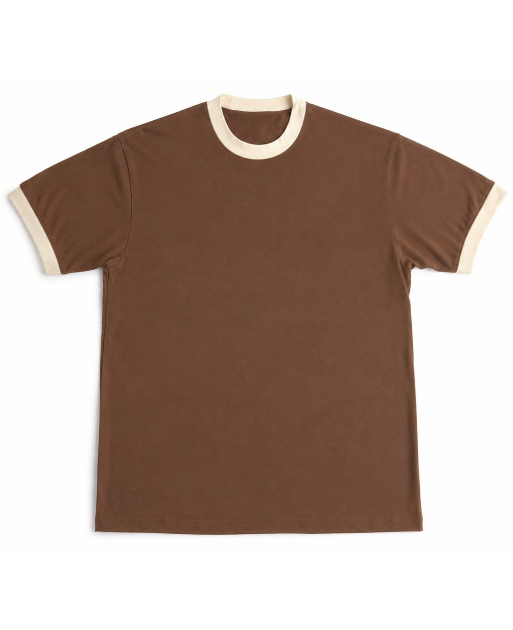 Mousse & Cream Ringer tee Front Design all