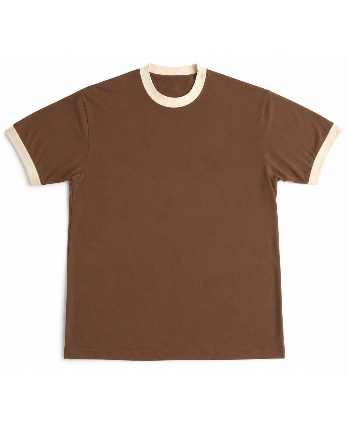 Mousse & Cream Ringer tee Front Design all
