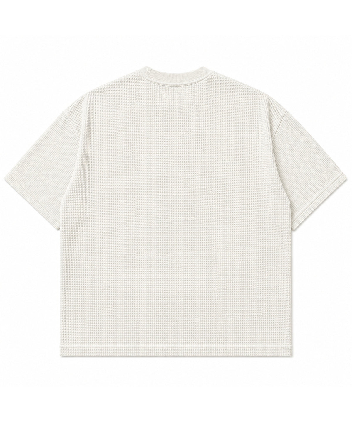 Off-white waffle boxy fit Back Design all