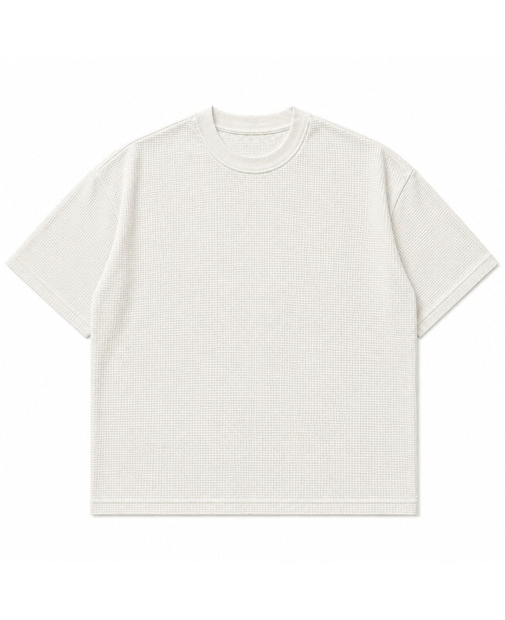 Off-white waffle boxy fit Front Design all