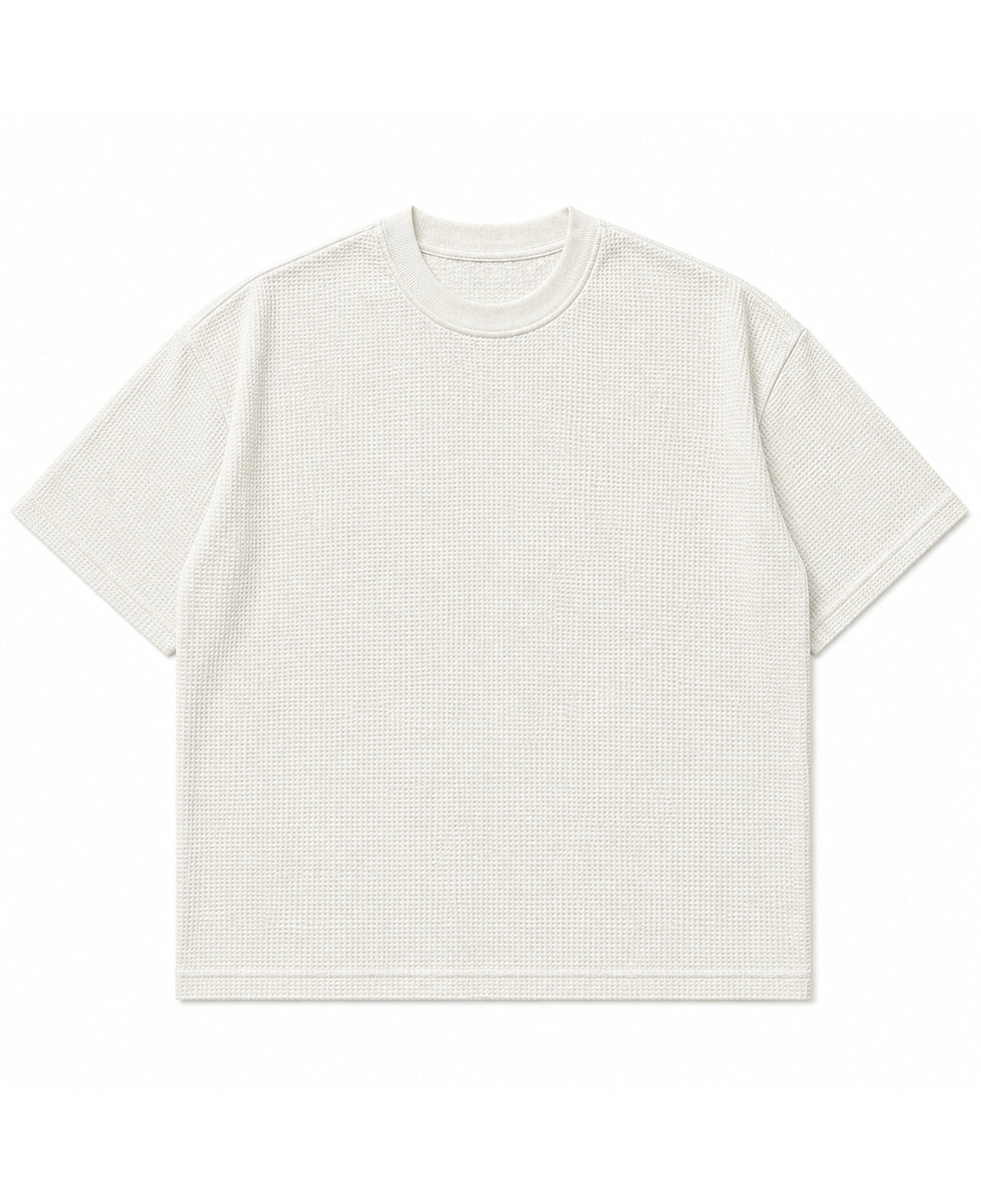 Off-white waffle boxy fit Front Design all