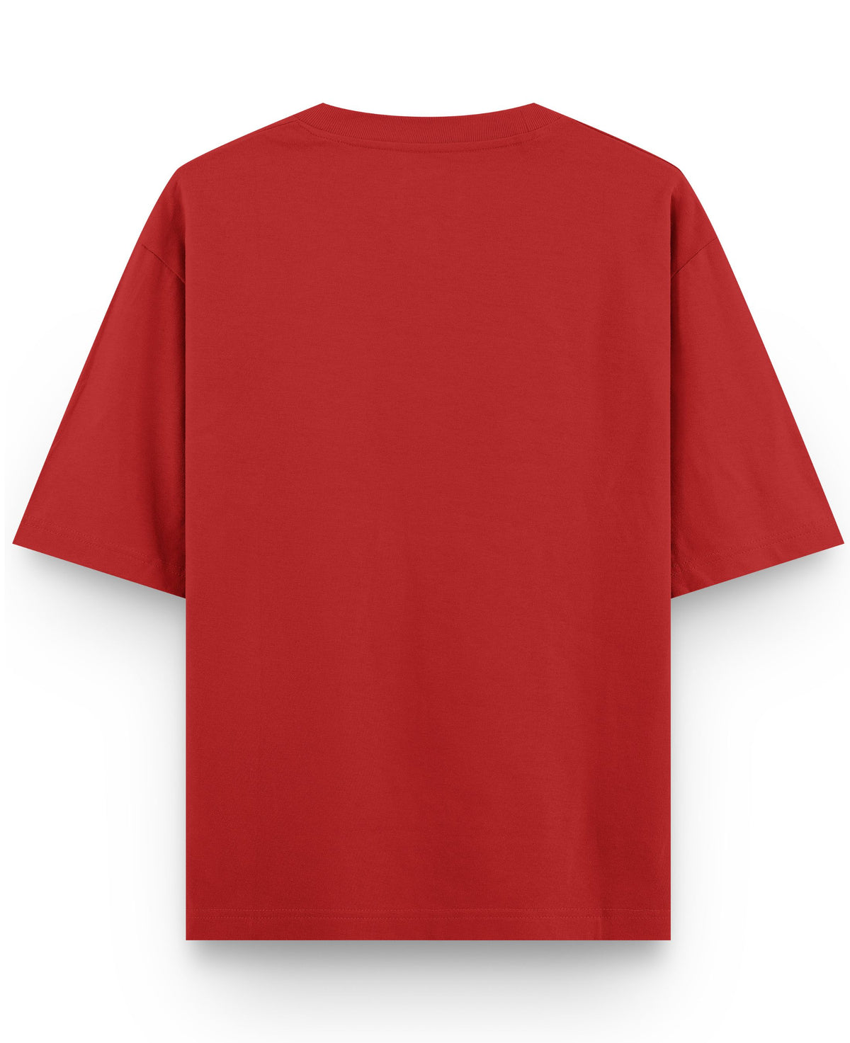Red Oversized T-shirt Back Design all