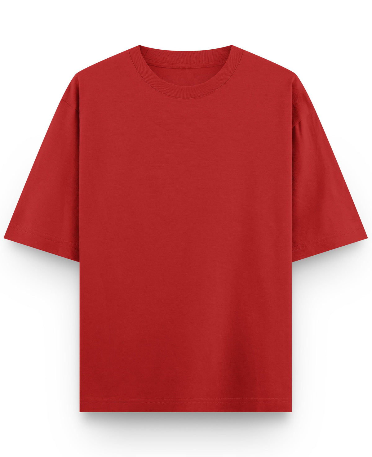 Red Oversized T-shirt Front Design all