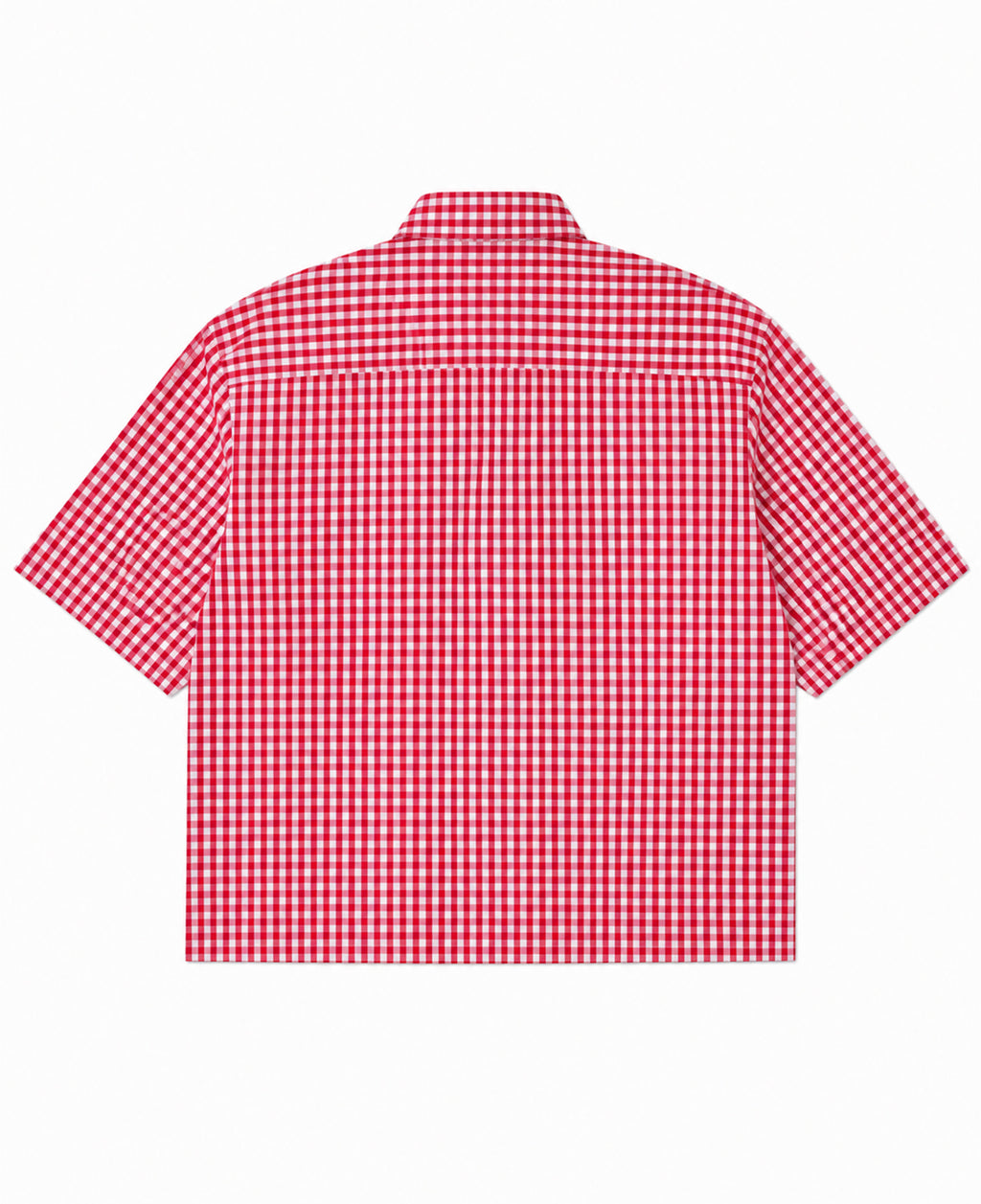 Red Picnic Oxford Boxy Shirt Back Design all