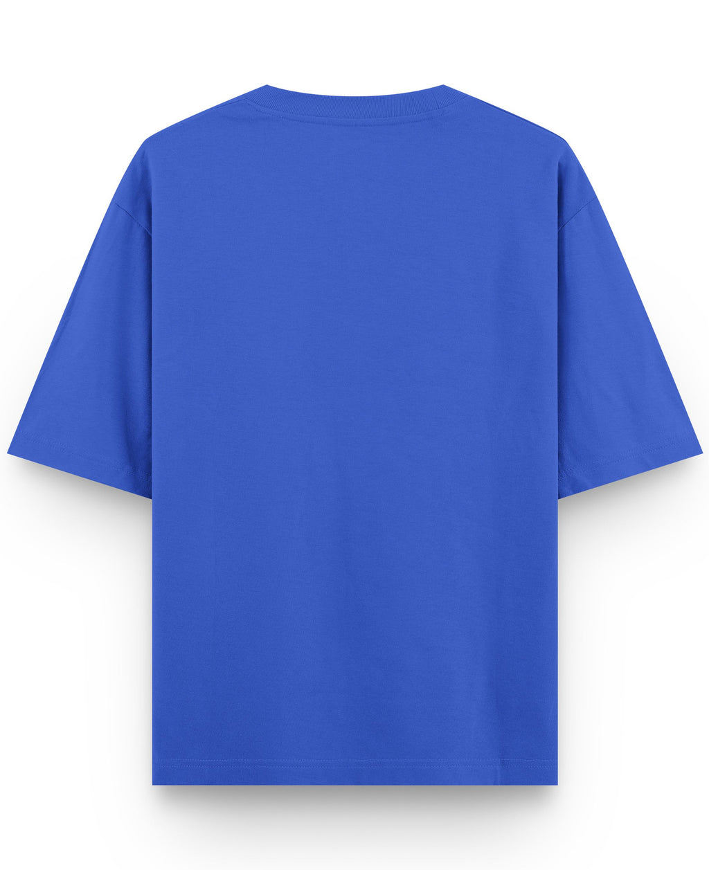 Royal Blue Oversized T-Shirt Back Design all