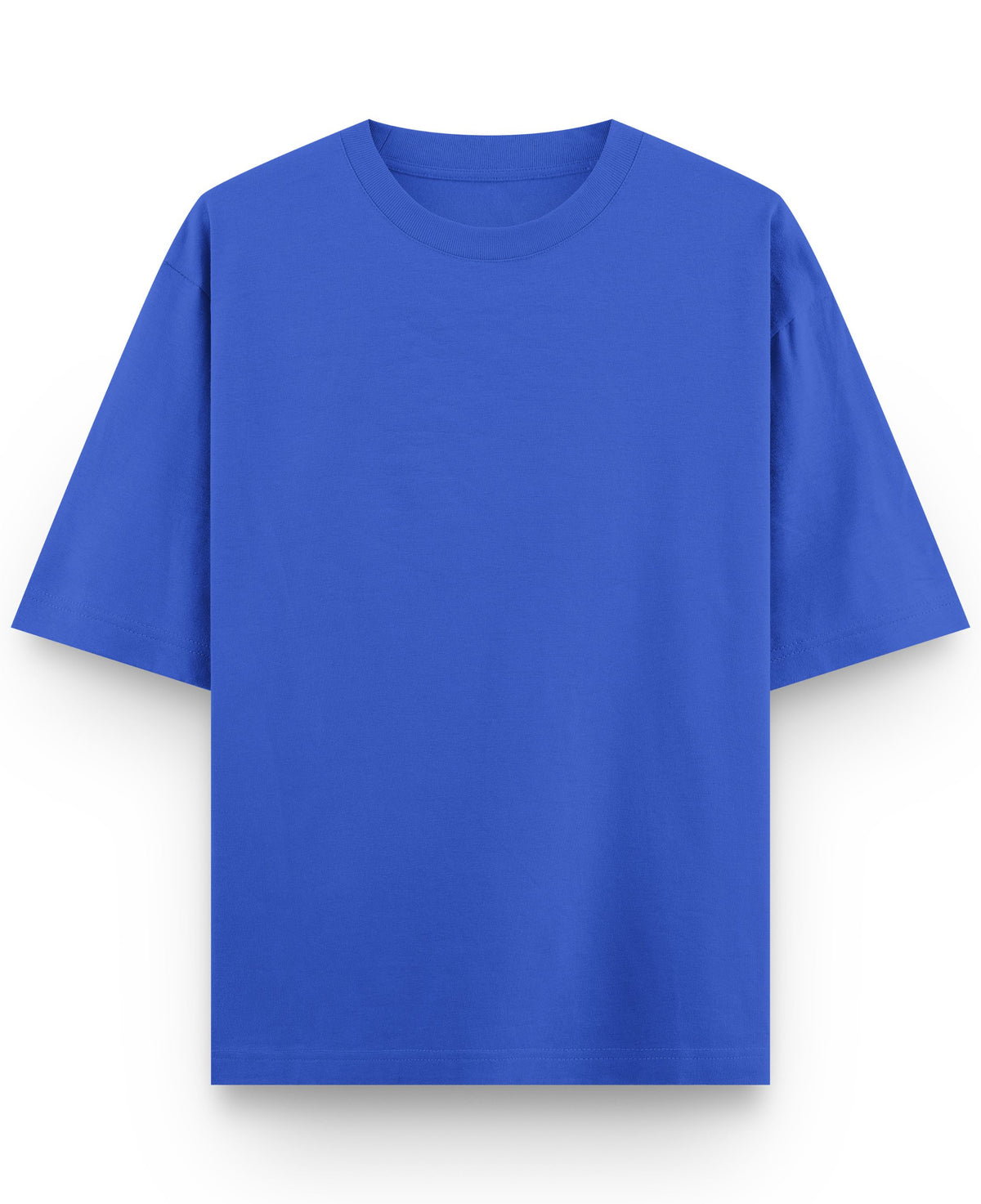 Royal Blue Oversized T-Shirt Front Design all