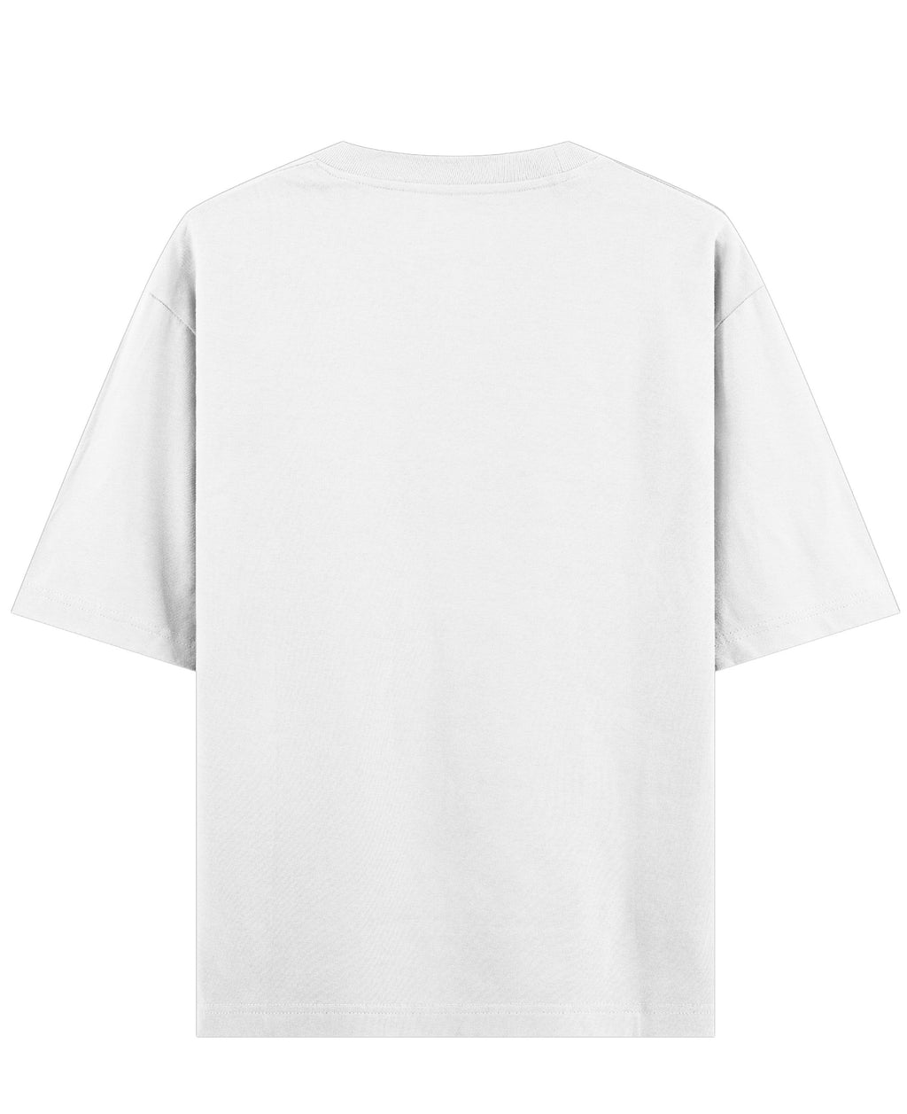 White Oversized T-shirt Back Design all