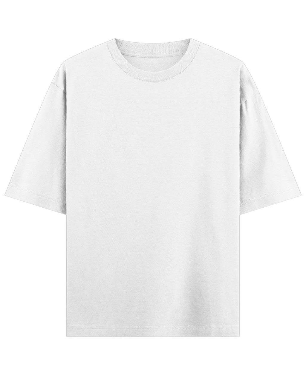 White Oversized T-shirt Front Design all
