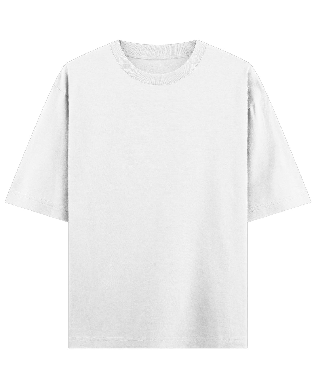 White Oversized T-shirt Front Design all